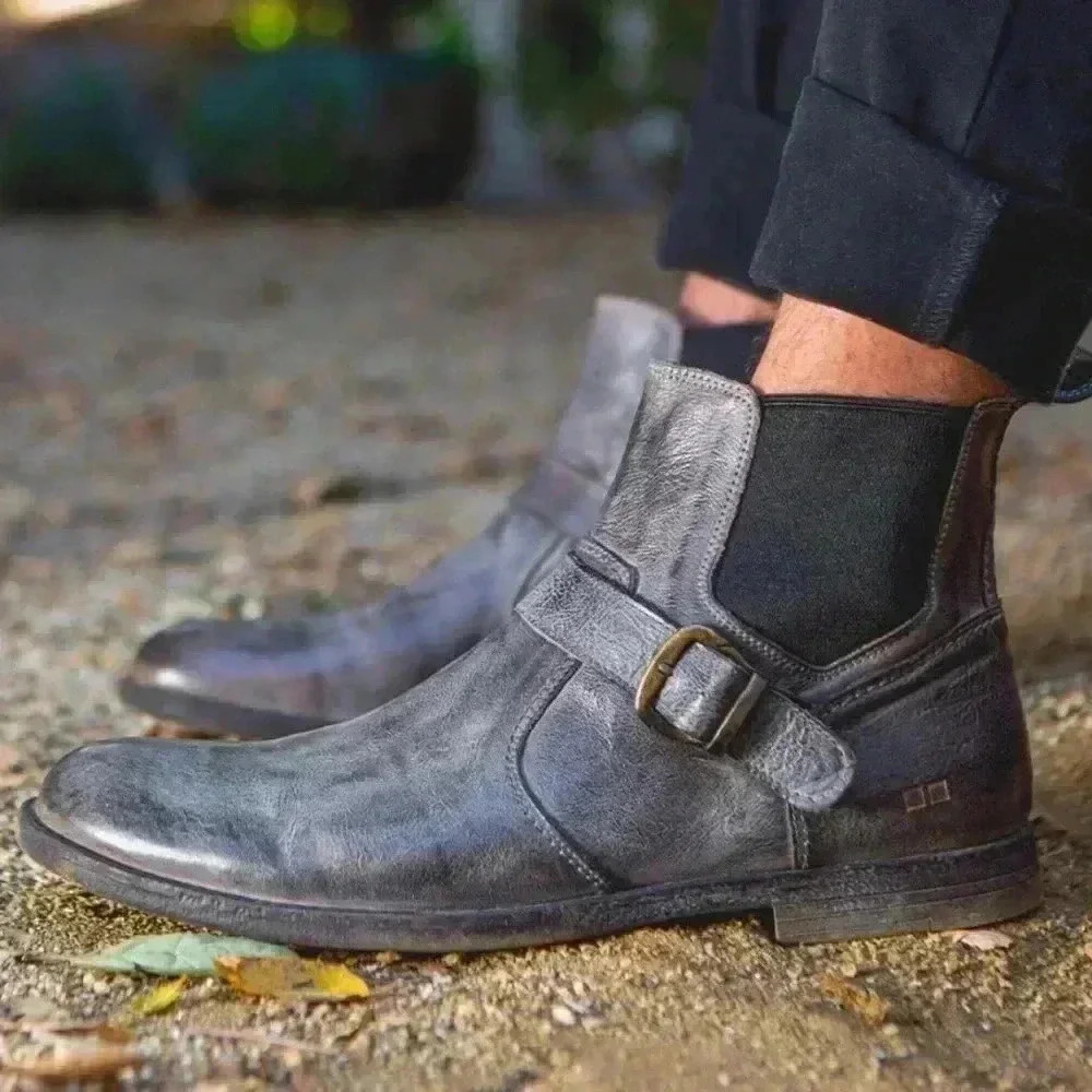 NEW BED STU Michelangelo Graphito Rustic Chelsea Boots Men’s Size 9